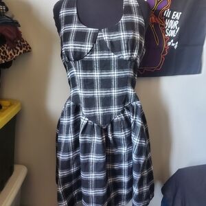 SHEIN PLAID HALTER DRESS